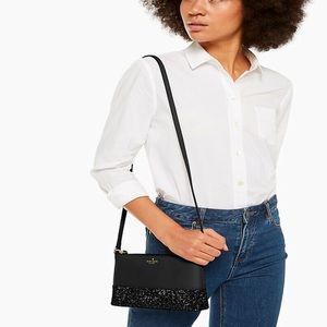 NWT Kate Spade Greta Court Ramey Glitter Small Bag